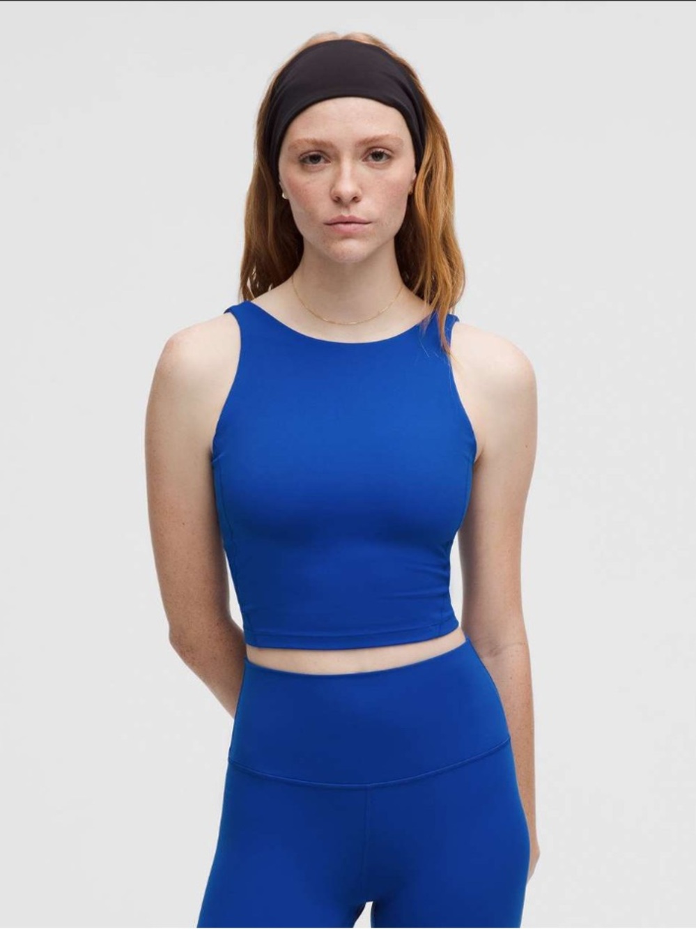 Like New Lululemon Align High-Neck Tank Top. Color Galactic Cobalt. Size 8